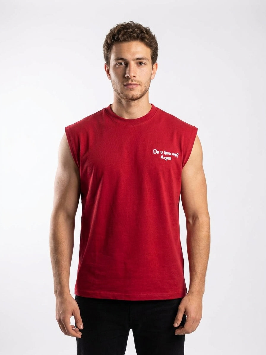 Do U Love Me Cut t-shirt Red