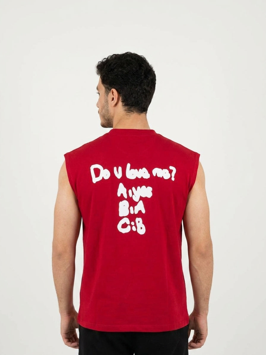 Do U Love Me Cut t-shirt Red
