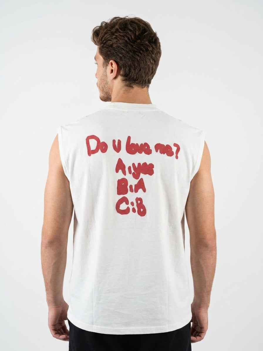 Do U Love Me Cut t-shirt White