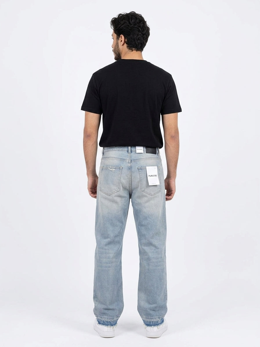 Vara Raw-Hem Oversized Denim
