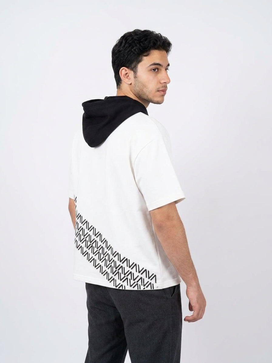 Tyred Hood T-Shirt White